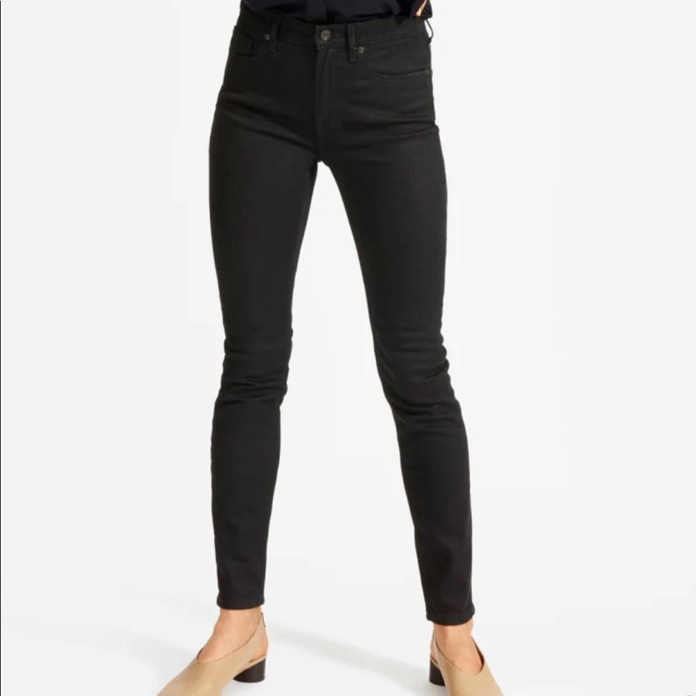 NWT Everlane Black Mid-Rise Skinny Jeans